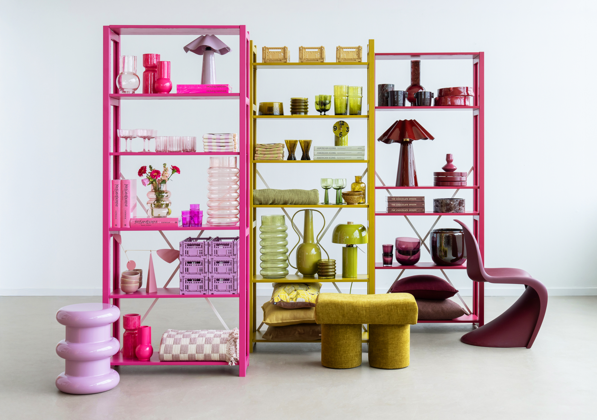 Lundia boekenkast - Hot pink #1