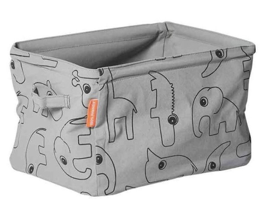 CH-CORBEILLE REVERSIBLE SOFT STORAGE GREY