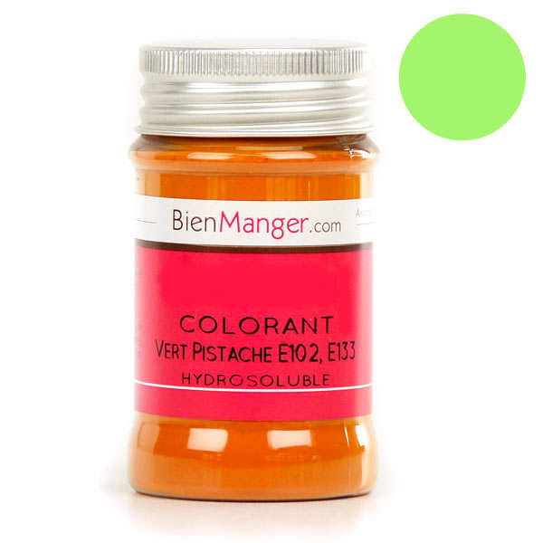 Colorant alimentaire vert-pistache - Poudre hydrosoluble