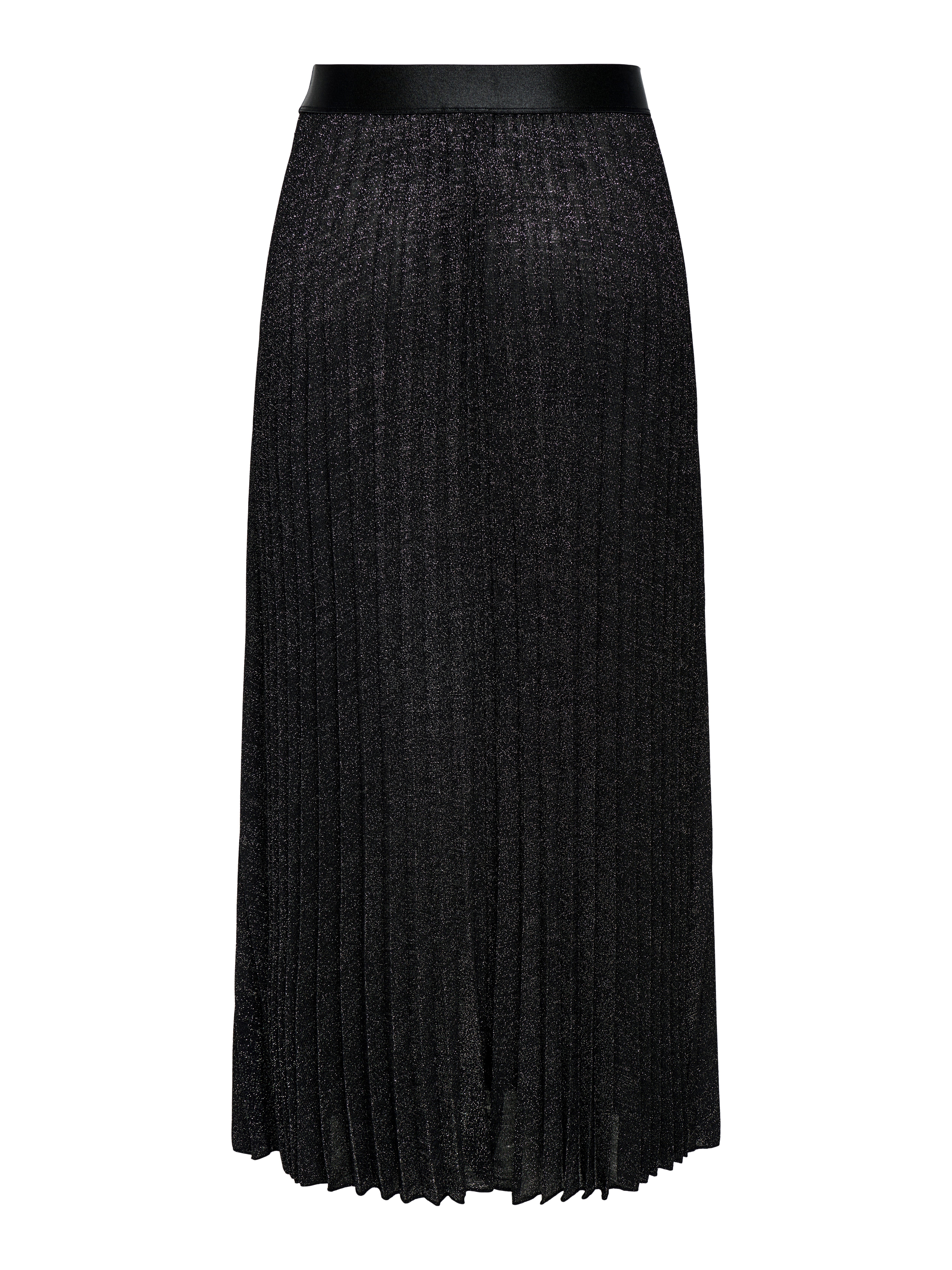JDYAMALFI Plissierter Rock Black