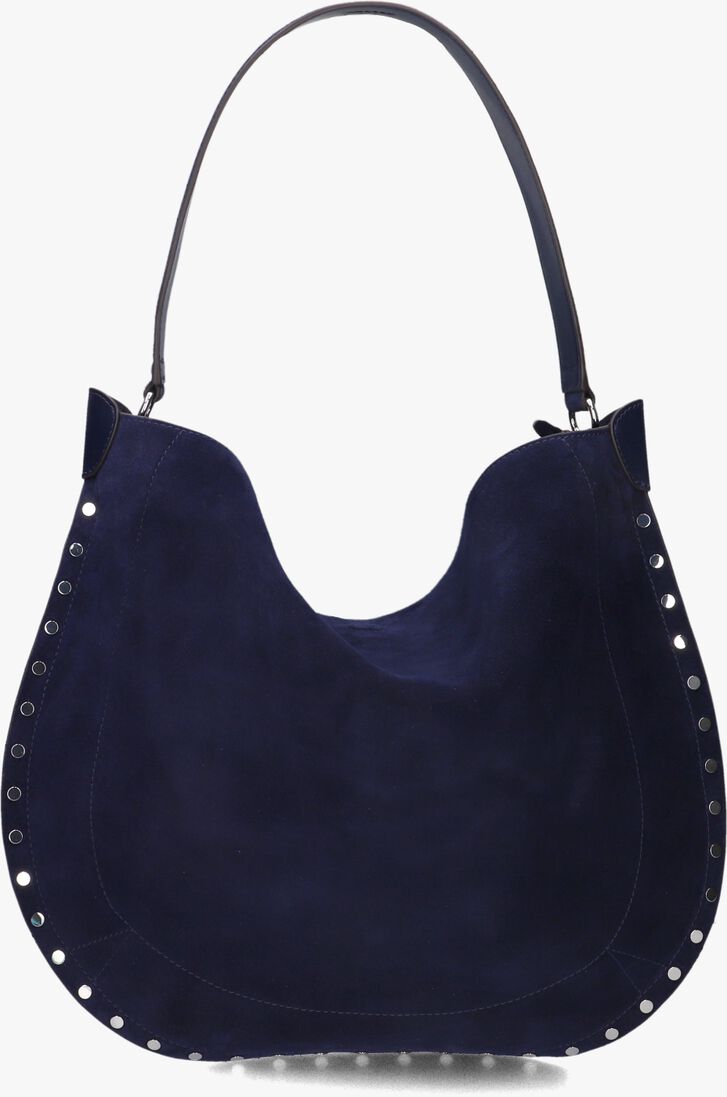 donkerblauwe isabel marant handtas oskan hobo soft-ga