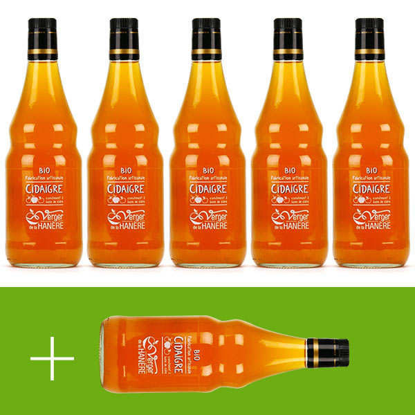Vinaigre de cidre bio - La Hanère - 5 + 1 offert