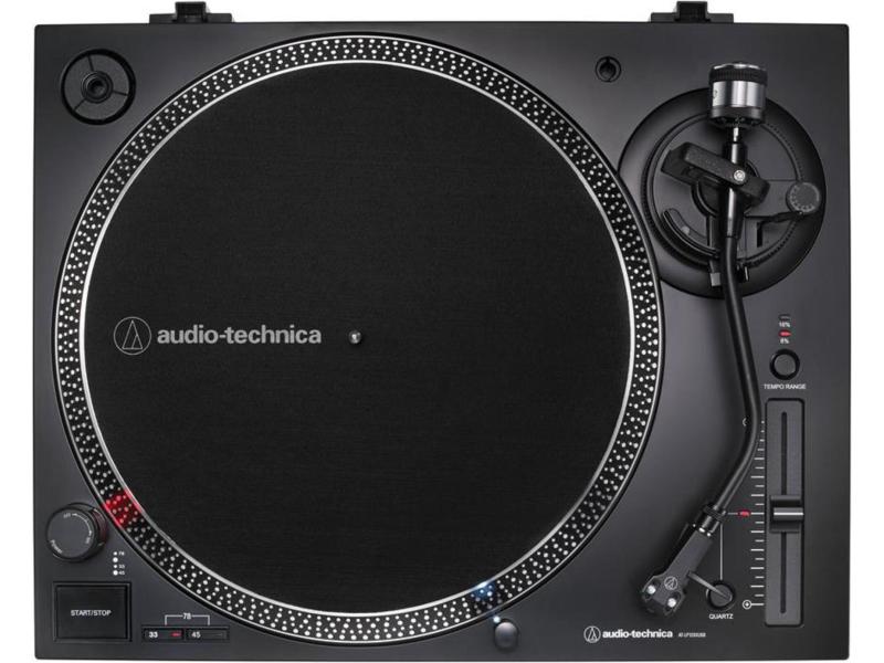 Audio-Technica Plattenspieler AT-LP120X USB Schwarz Direktangetriebener Plattenspieler (Analog & USB)