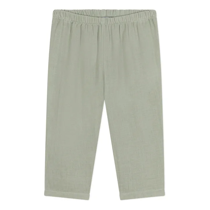Petit Bateau Sarouel Marine Gaze de Coton | Sauge