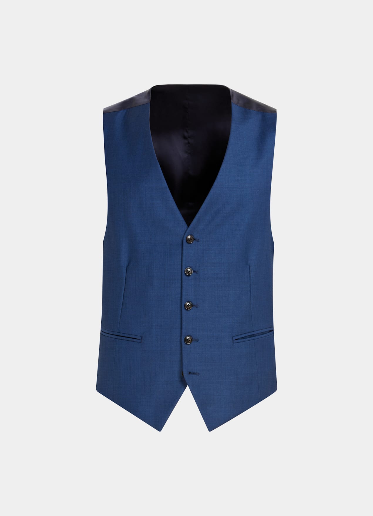 Gilet de costume bleu moyen