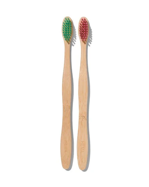 2 brosses à dents bambou soft