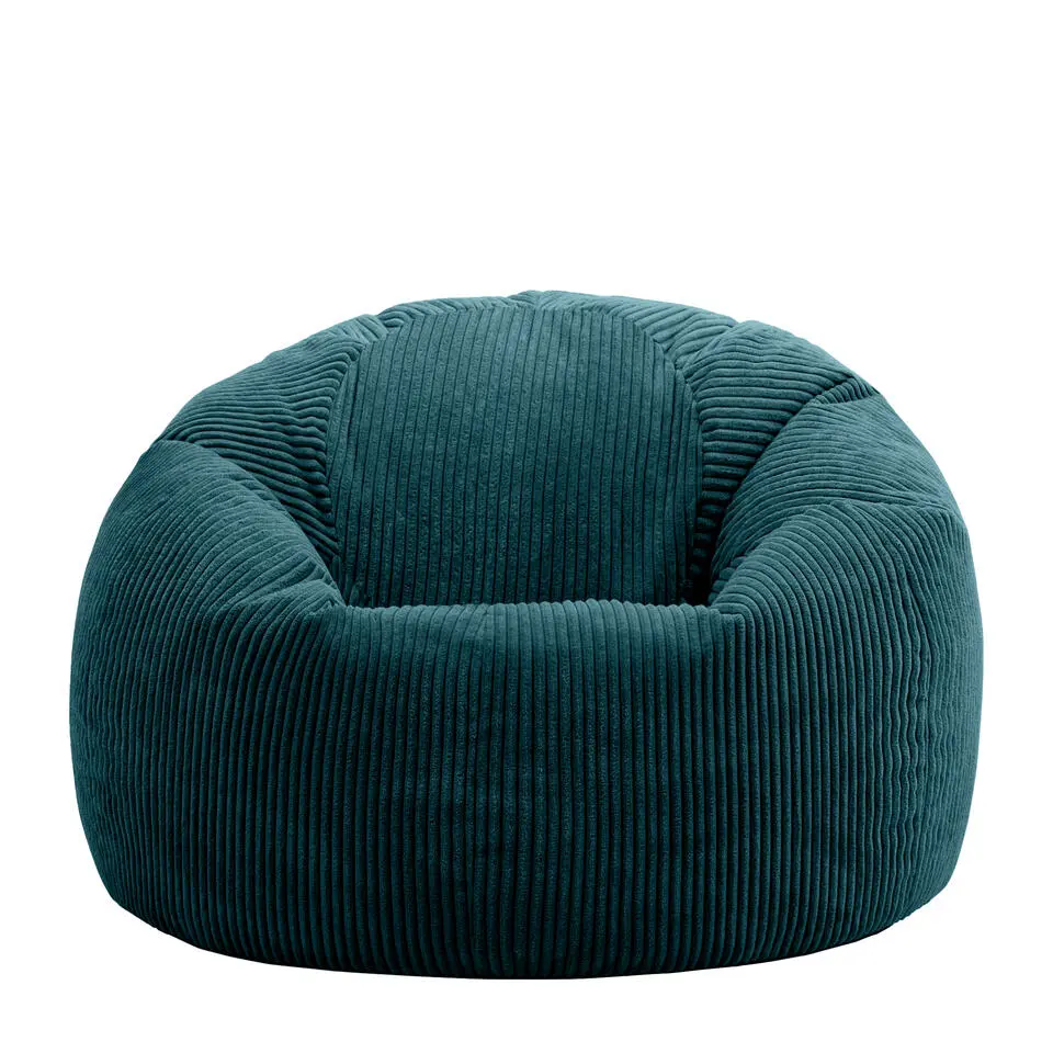 Set van 2 icon Zitzak Kingston - Corduroy Zitzak Volwassenen - Blauwgroen