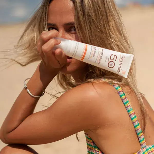 Protetor solar orgânico em spray Acorelle Nature FPS 50 100ml