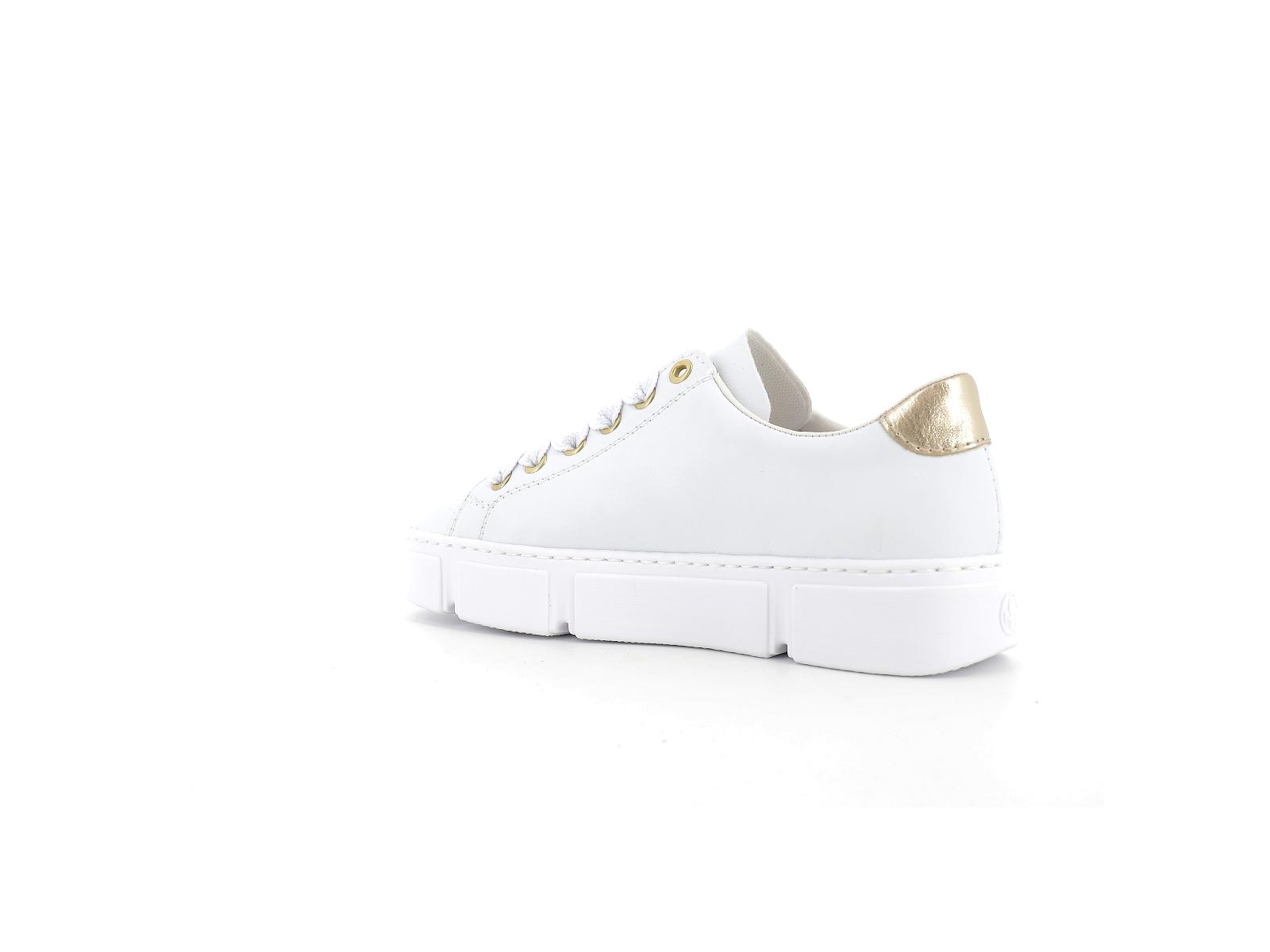 Rieker-N5908 Synthétique Blanc-Marron