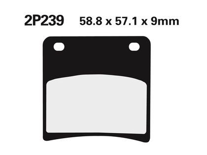 Plaquettes de freins Nissin route semi-métallique - 2P-239NS
