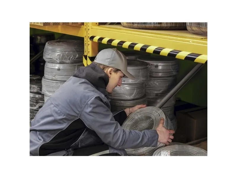 Durable C25R, Polyurethan (PU), Sort, Gul, Afrundet, 1000 mm, Kina