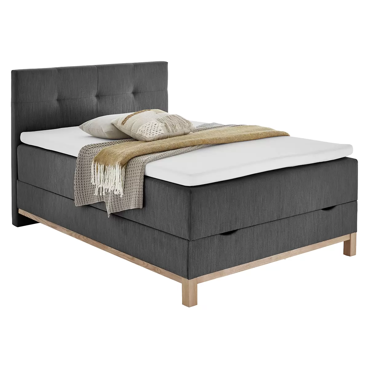Boxspringbett CATANIA 120x200 Anthrazit