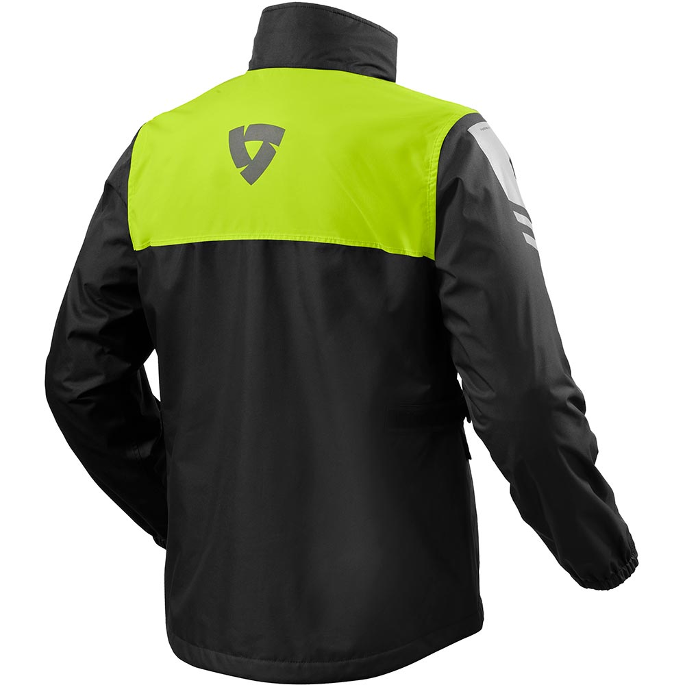 Rev'it - Veste pluie Nitric 4 H2O Noir / Jaune fluo