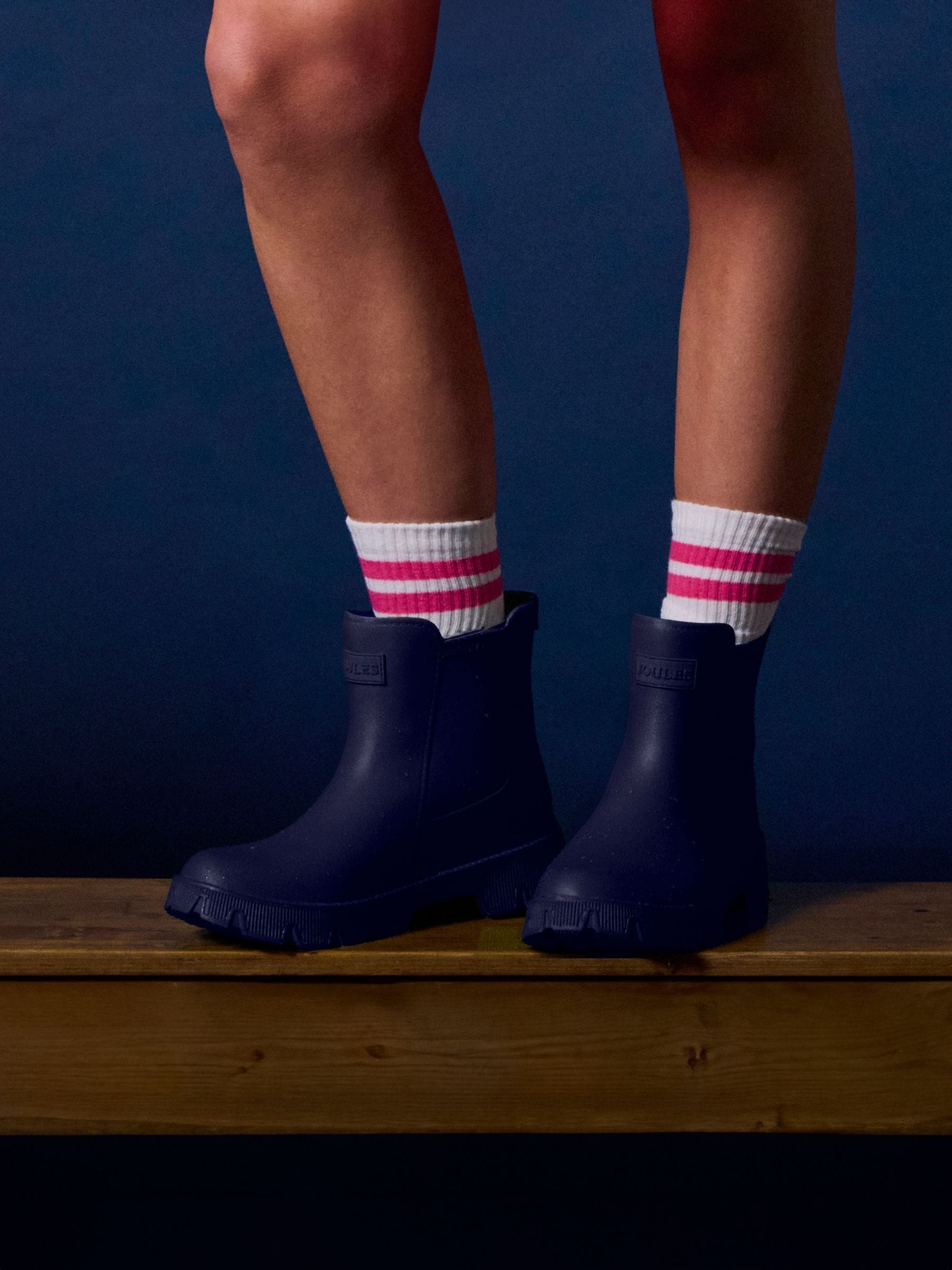 Donkerblauw - Joules Raindance lichtgewicht EVA enkel Laarzen