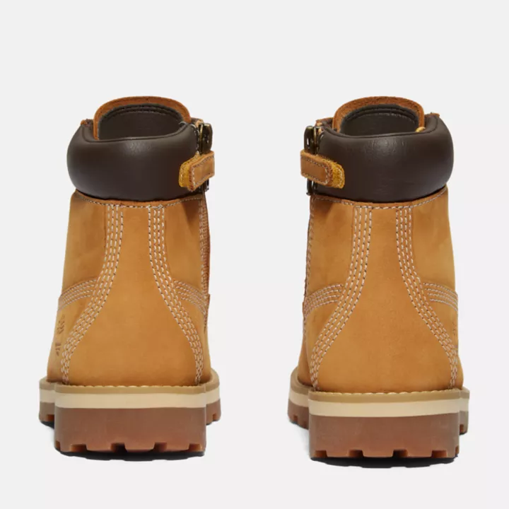 6-Inch Boot Courma Kid à zip latéral pour enfant en jaune