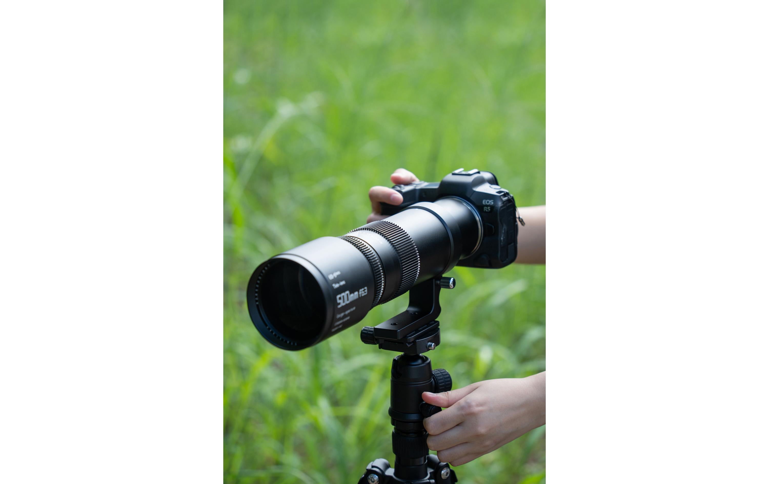 Festbrennweite 500mm F/6.3 – Nikon F<br>Teleobjektiv zum Fotografieren weit entfernter Motive wie Flugzeuge, Sport, Wildtiere und mehr