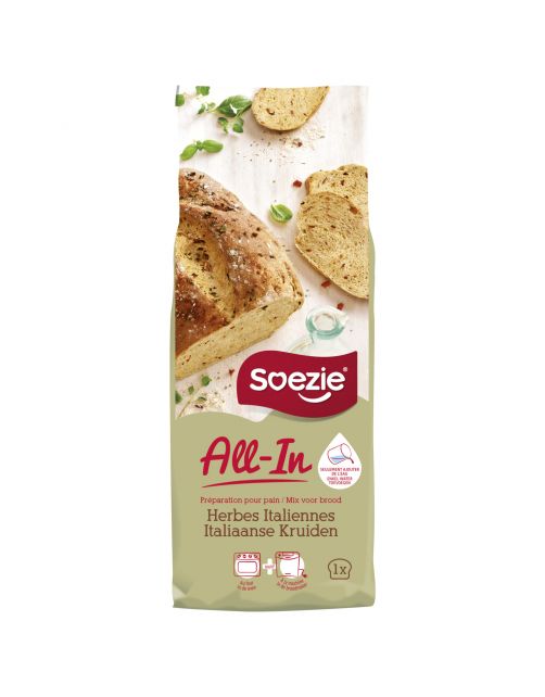 Soezie All-In Italiaans Kruidenbrood - Bakproducten - 500 g