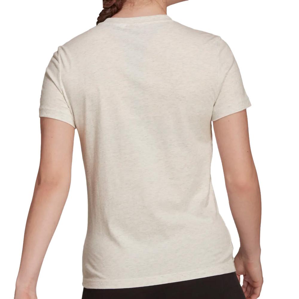 Adidas T-shirt Ecru Femme Adidas Lin T