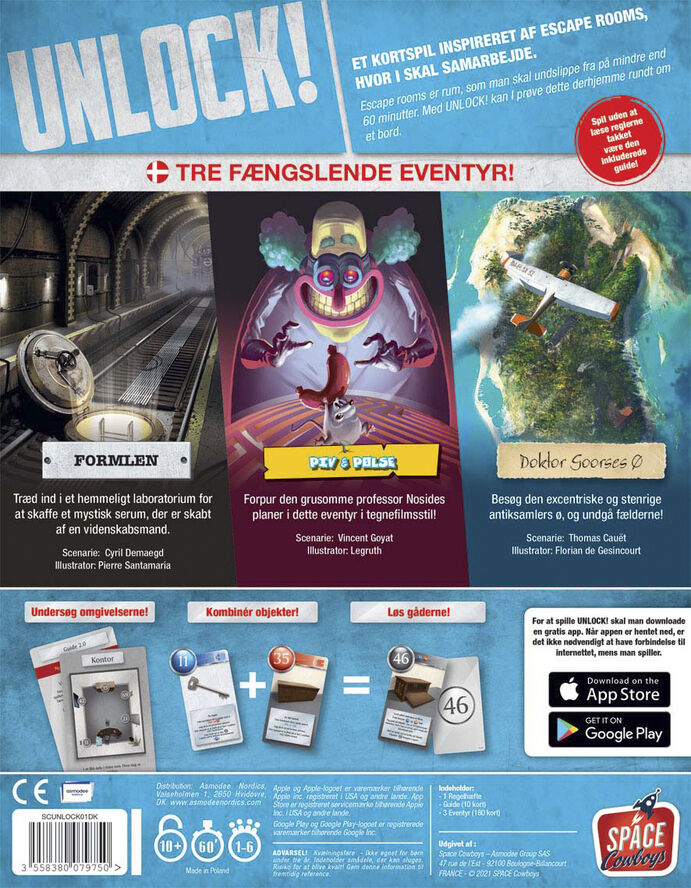 Diverse spil Unlock DK