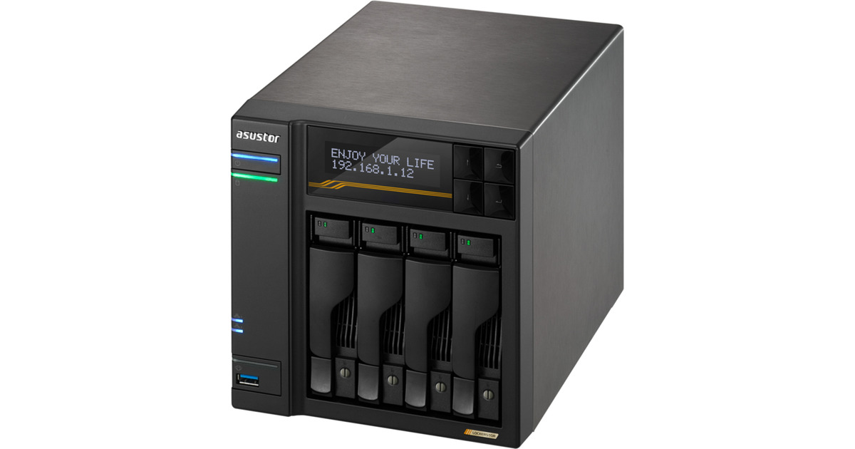 AsustorLockerstor 4 AS6804T nas  (Zwart)