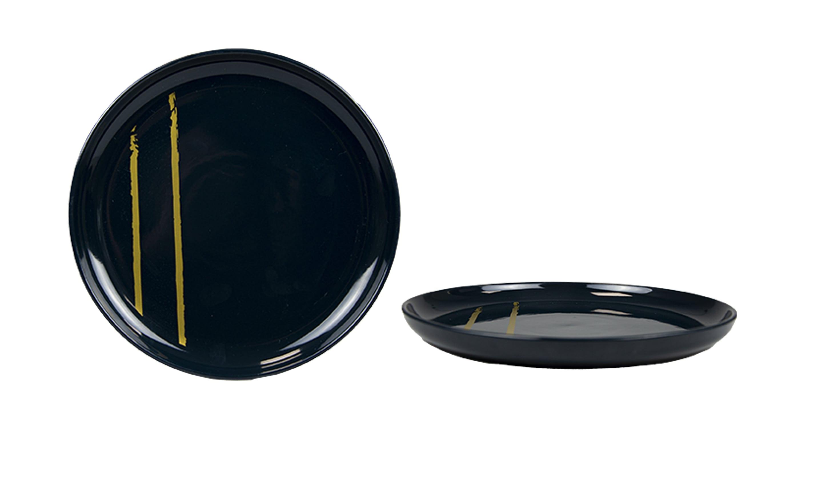 ASSIETTE DESSERT MAGIC POUDRE DOREE 20CM GRES