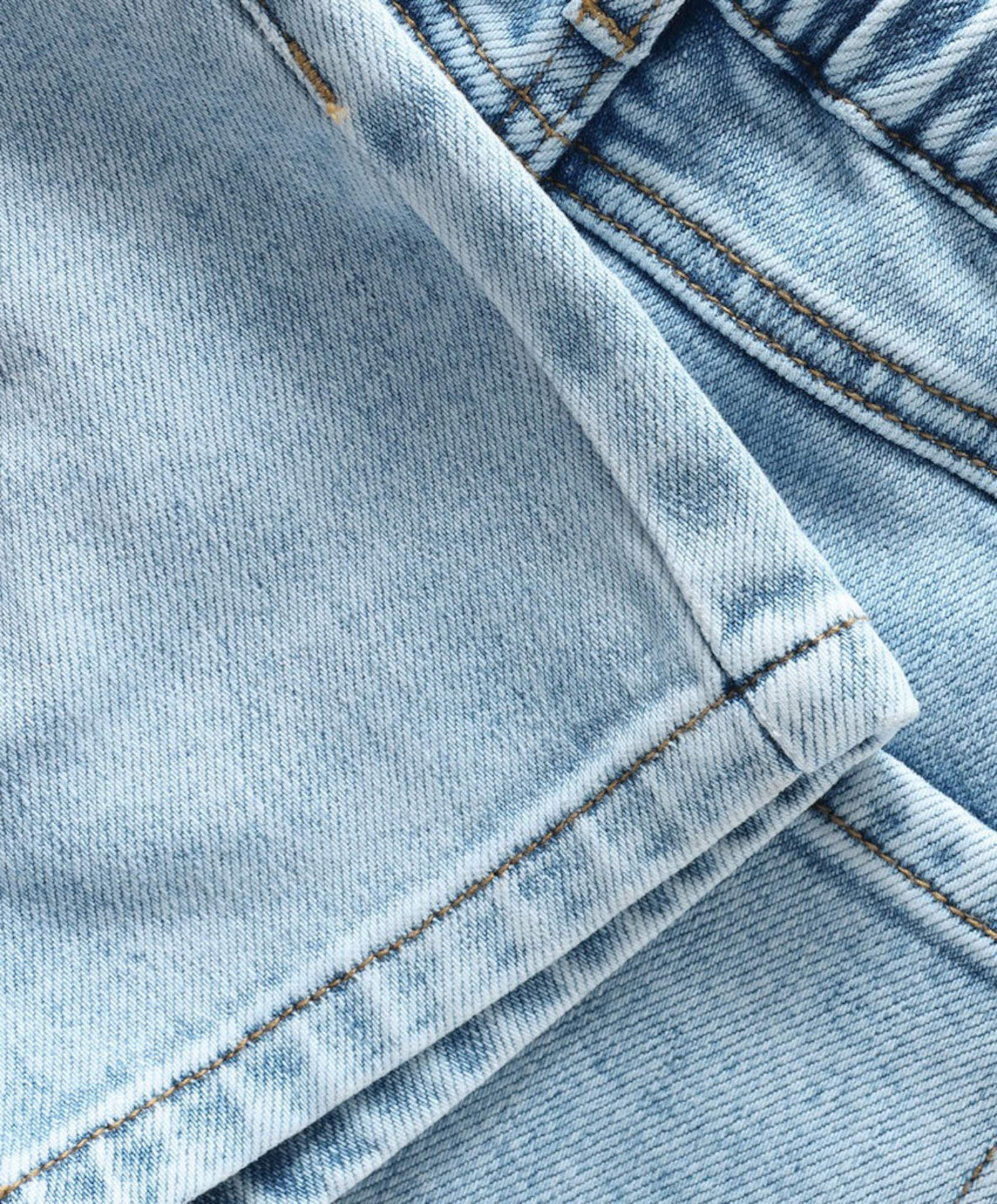 Daily7 Denim Baggy jongens korte broek blauw