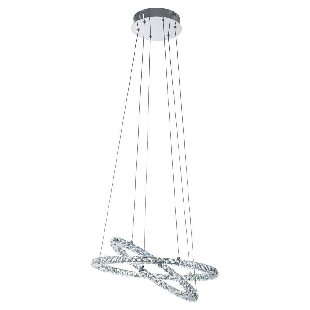 INNBYGGINGSSPOT EGLO TINUS1 FIRKANTET225X225 3000K 16,5W MATT KROM
