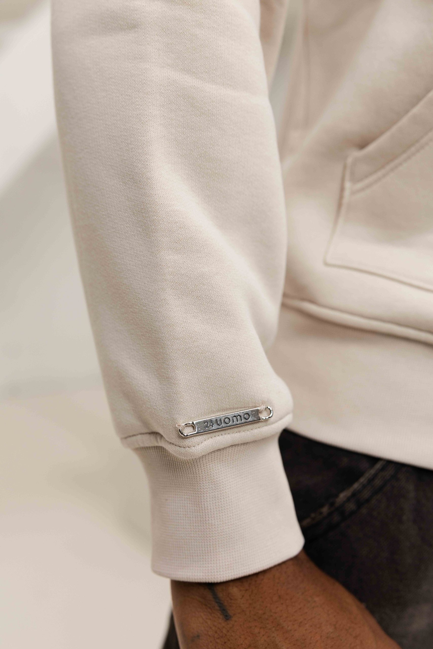 24 Uomo Club Hoodie Dames Beige