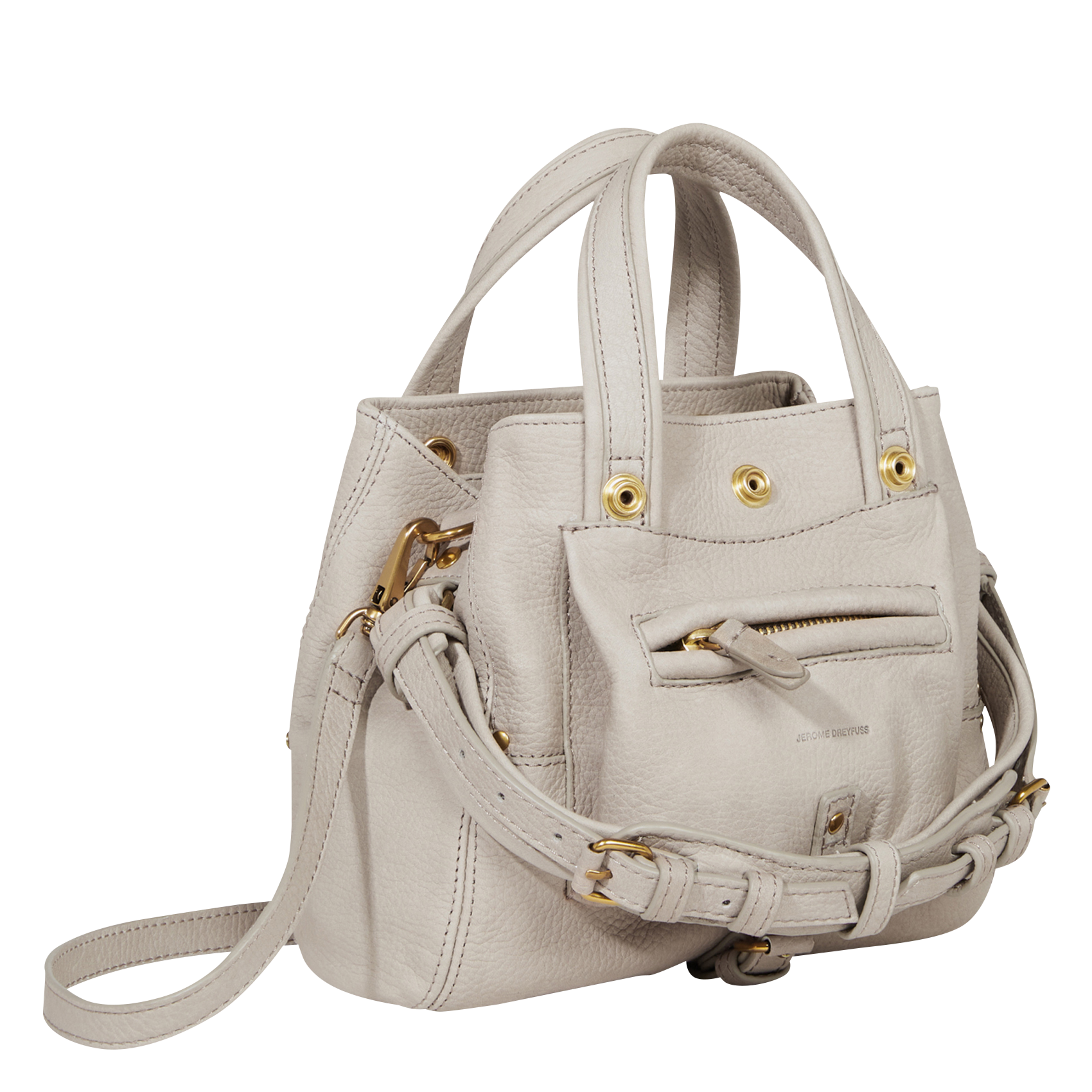 BILLY NANO - Sac bandoulière en cuir | Gris
