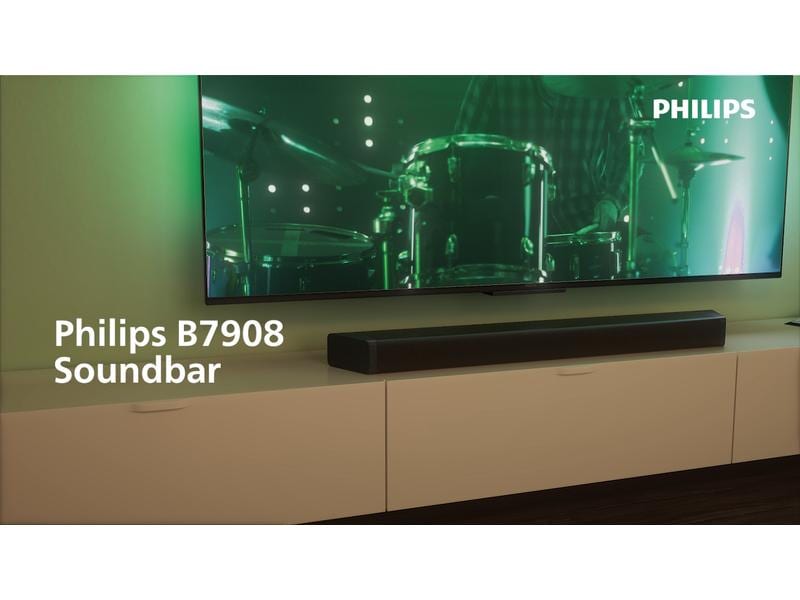 Philips Soundbar TAB7908/10 Soundbar 5.1.2 mit kabellosem Subwoofer