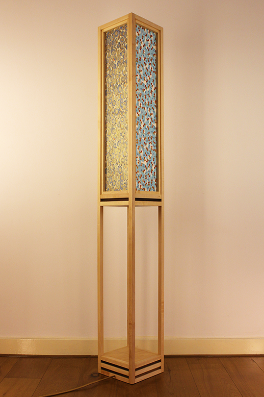 Vloerlamp Ginza maple