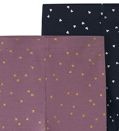 Name It Leggins - 2-pak - NmfVivian - Arctic Dusk/Dark Saphire