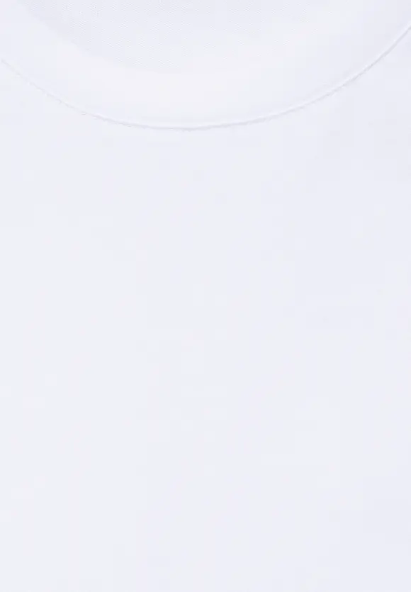 Basic T-Shirt in Unifarbe - White