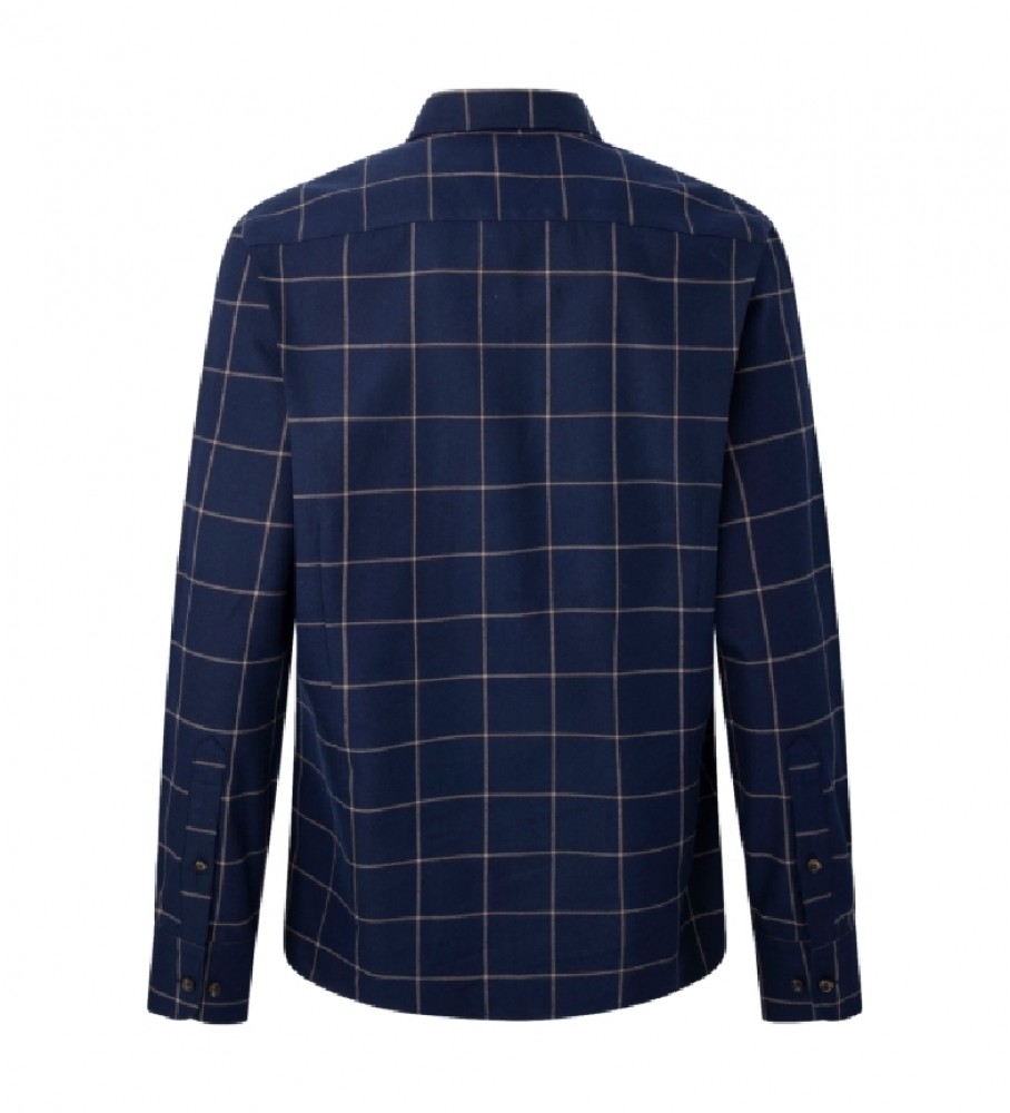 Camisa Hackett Navy Windowpane