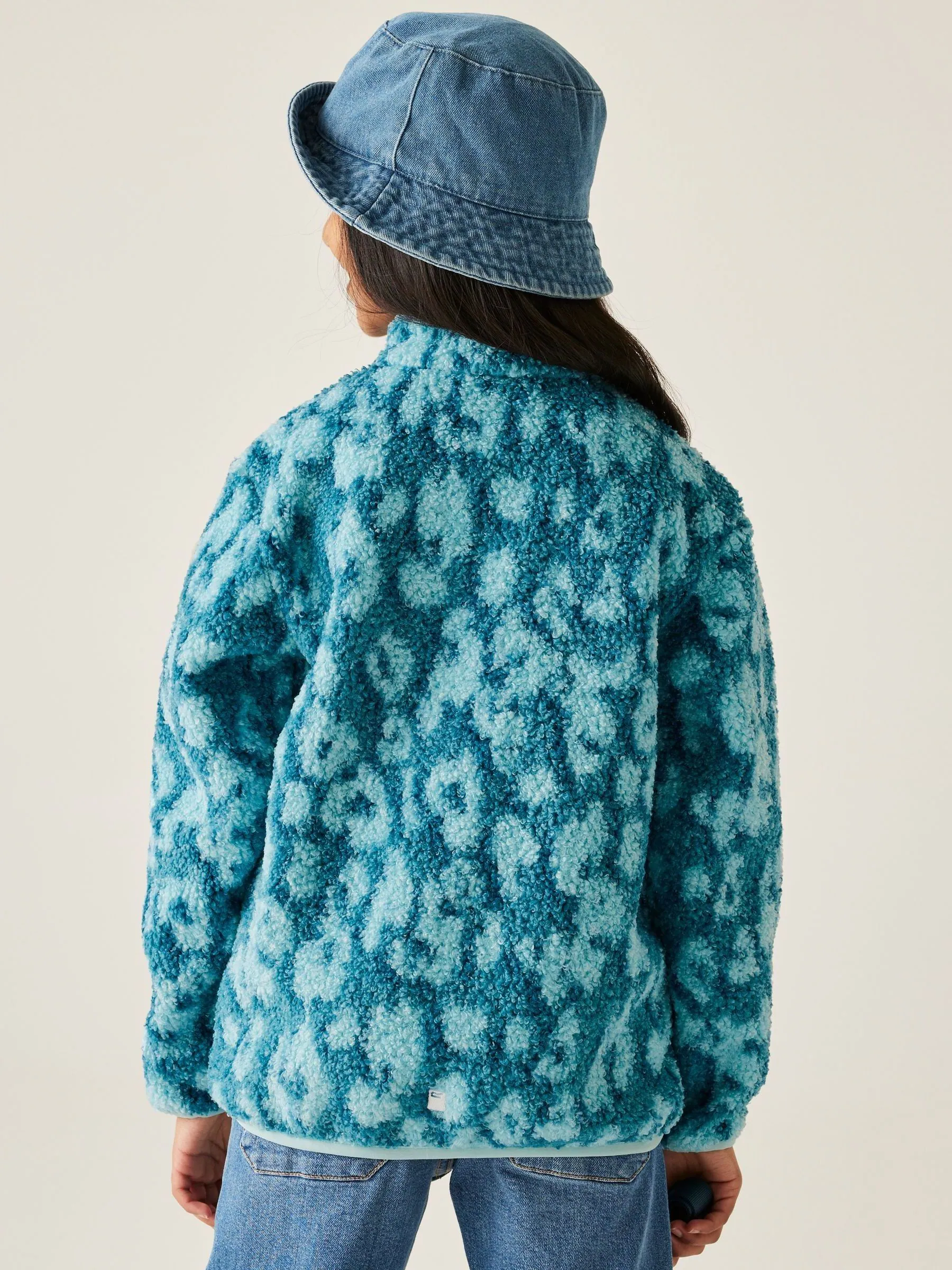 Blauw - Regatta Junior Frankie warme fleece met volledige rits