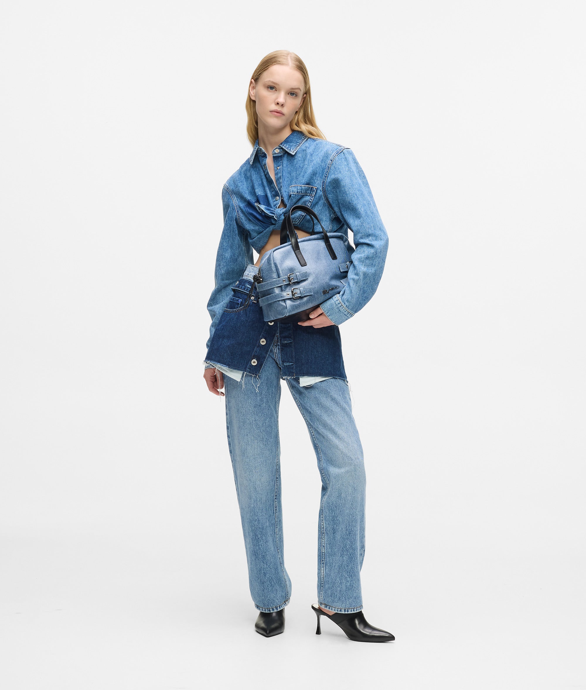 Denim gesp bowlingtas