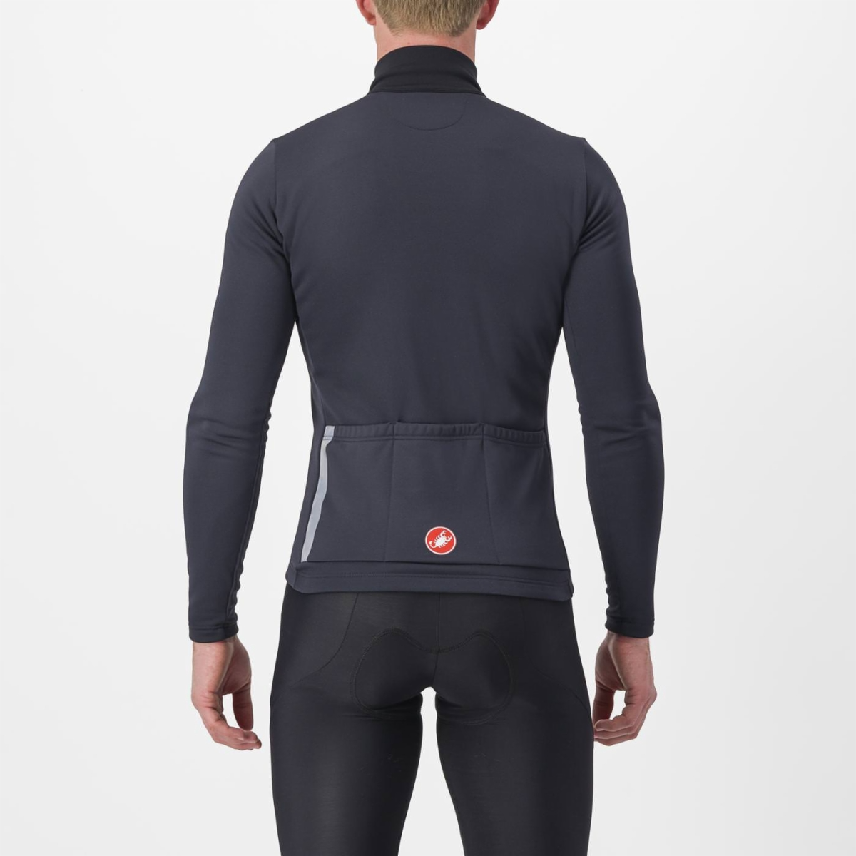 Castelli Entrata Thermal langærmet cykeltrøje sort/rød herre