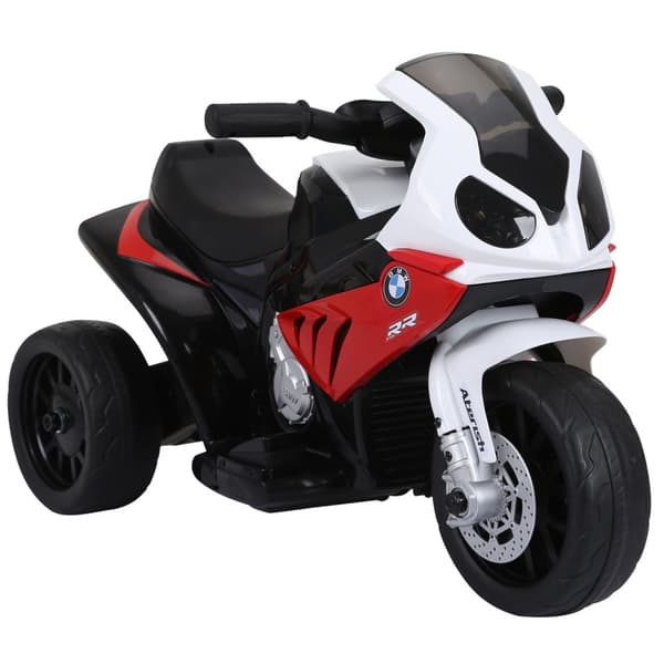 Bmw S1000Rr Lisensiert Elektrisk Trehjulssykkel Barnemotorsykkel Med Batteri, Barnekjøretøy, Stål, Rød, 66X37X44 Cm