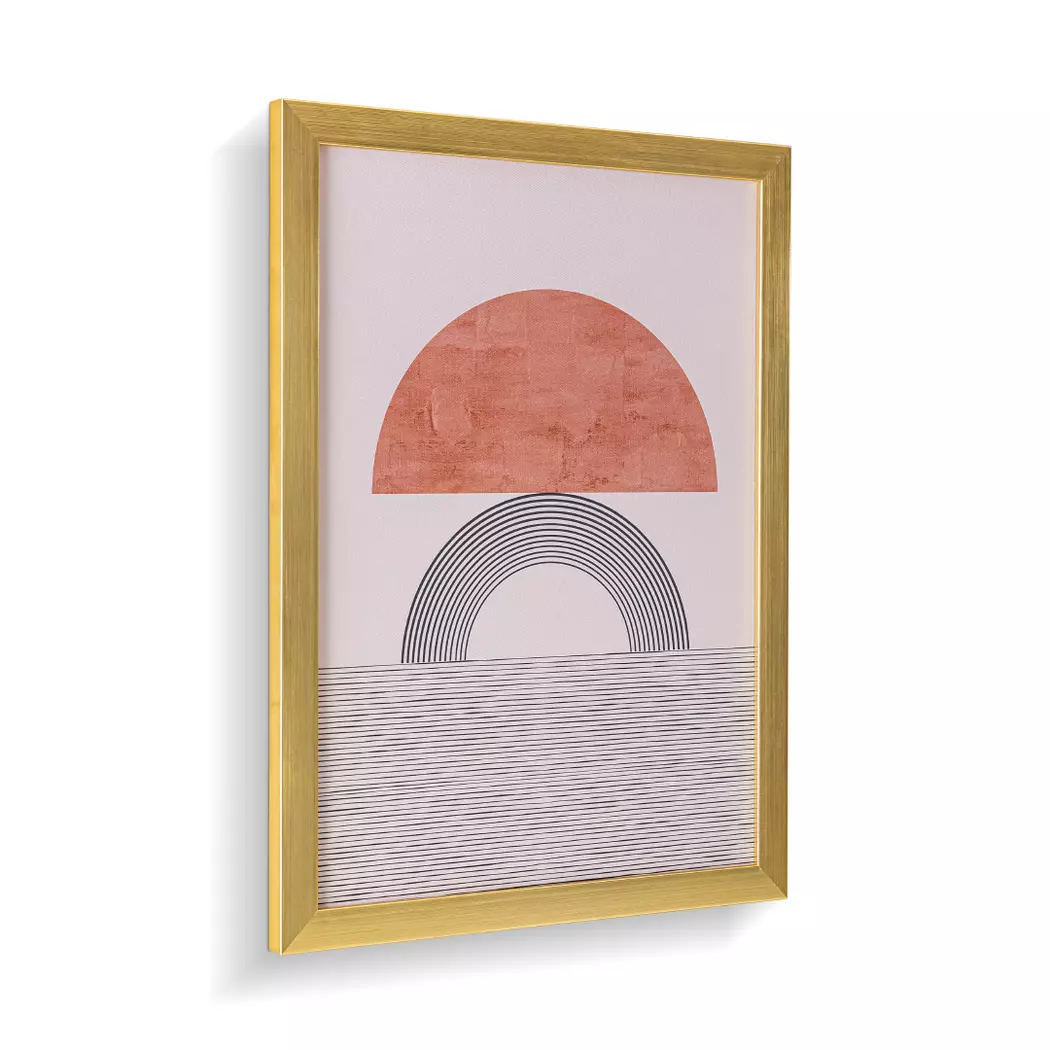 Wandbild 45 x 60 cm Golden Round II