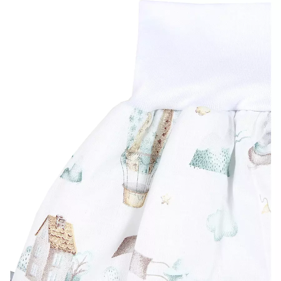 TupTam Baby Strampelsack mit Bund für Mädchen  und Jungen weiß Modell 1