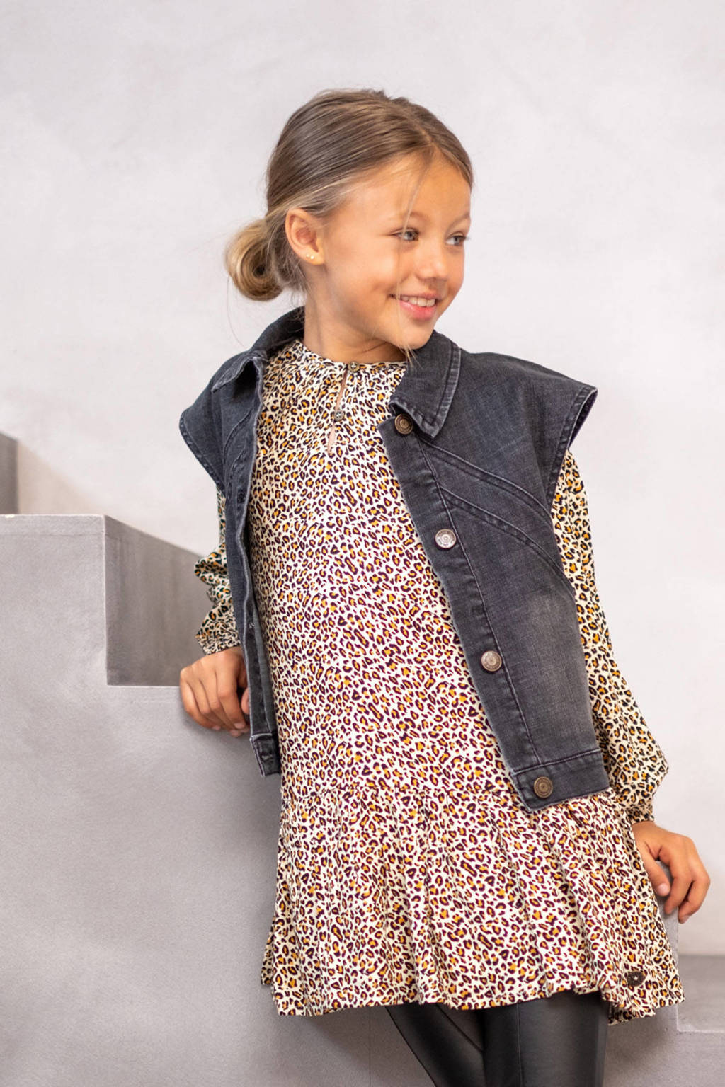 Like Flo gilet Doris black denim