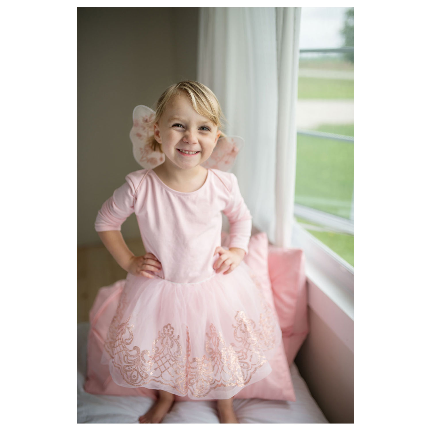 Verkleedset Vlinder Rose, 4-7 jaar