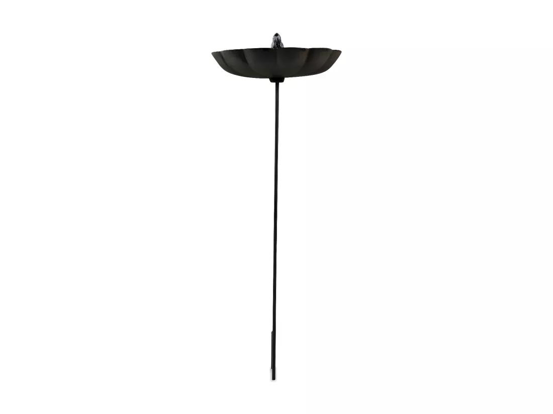 Abreuvoir oiseau sur pied fonte Fonte Marron - Décoration d'Autrefois