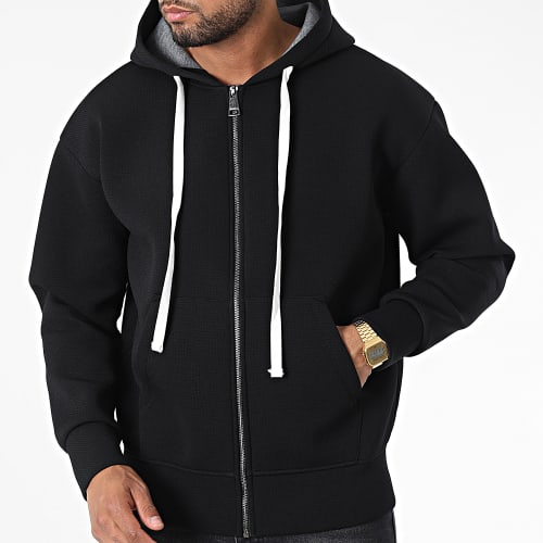 Veste Zippée Capuche UY912 Noir