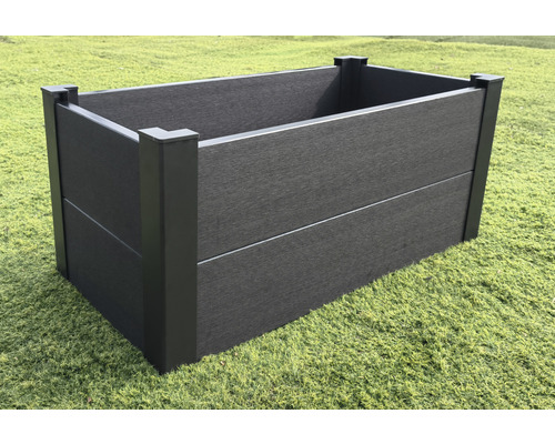 Verhoogd bed Lafiora WPC 70 x 35 x 31 cm antraciet