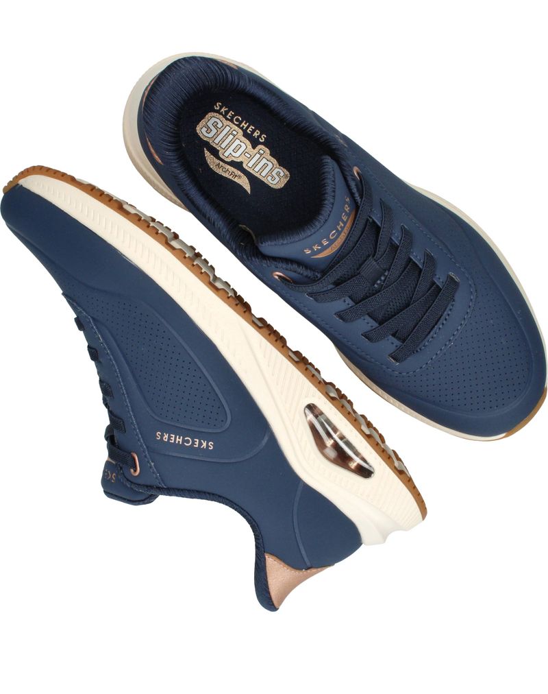 Skechers Arch Fit Uno Sneakers Blauw Dames