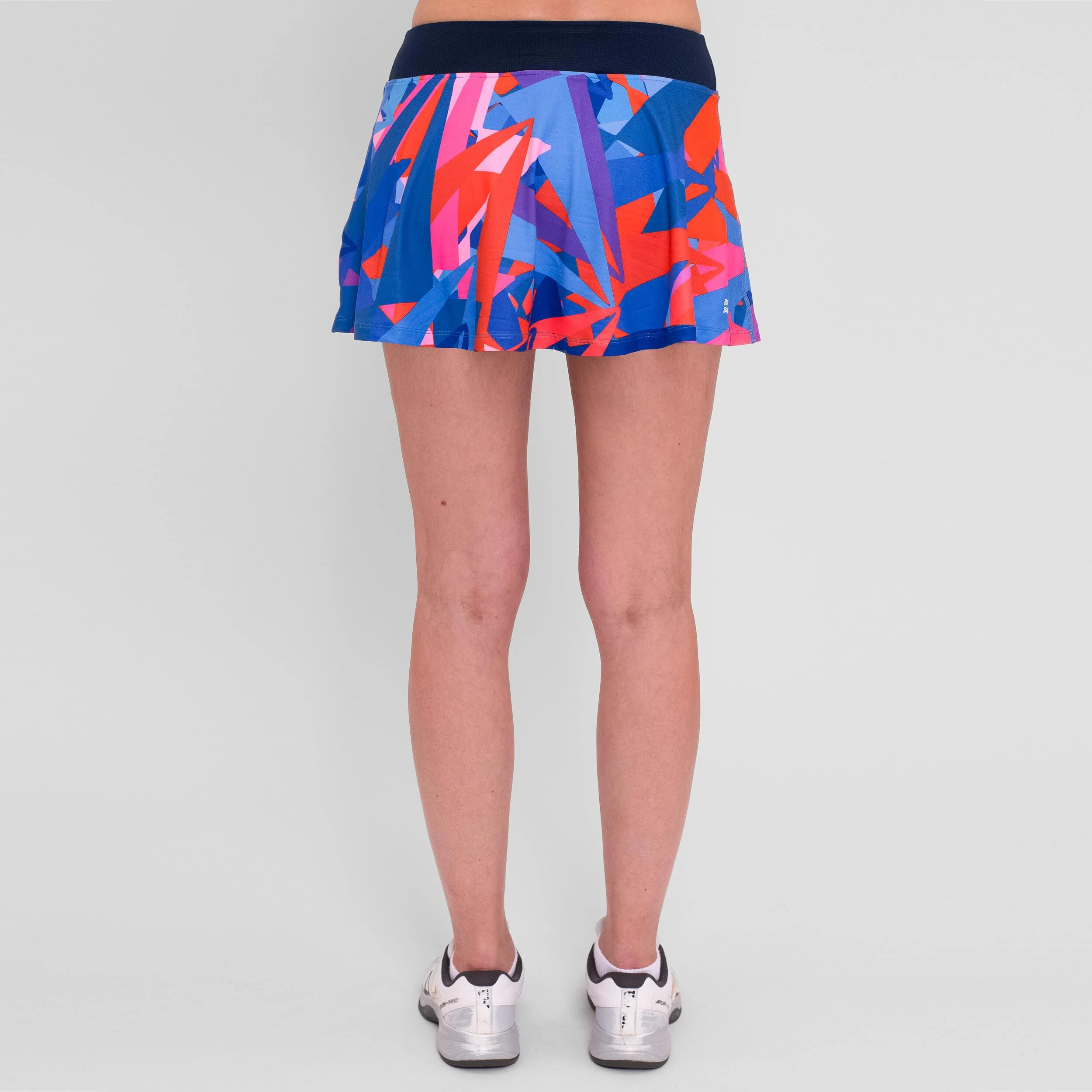 BIDI BADU Spike Printed Wavy Jupe Femmes - Bleu Foncé , Bleu