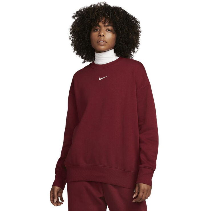 Nike sportswear phoenix fleece oversized sweatshirt Sail/black