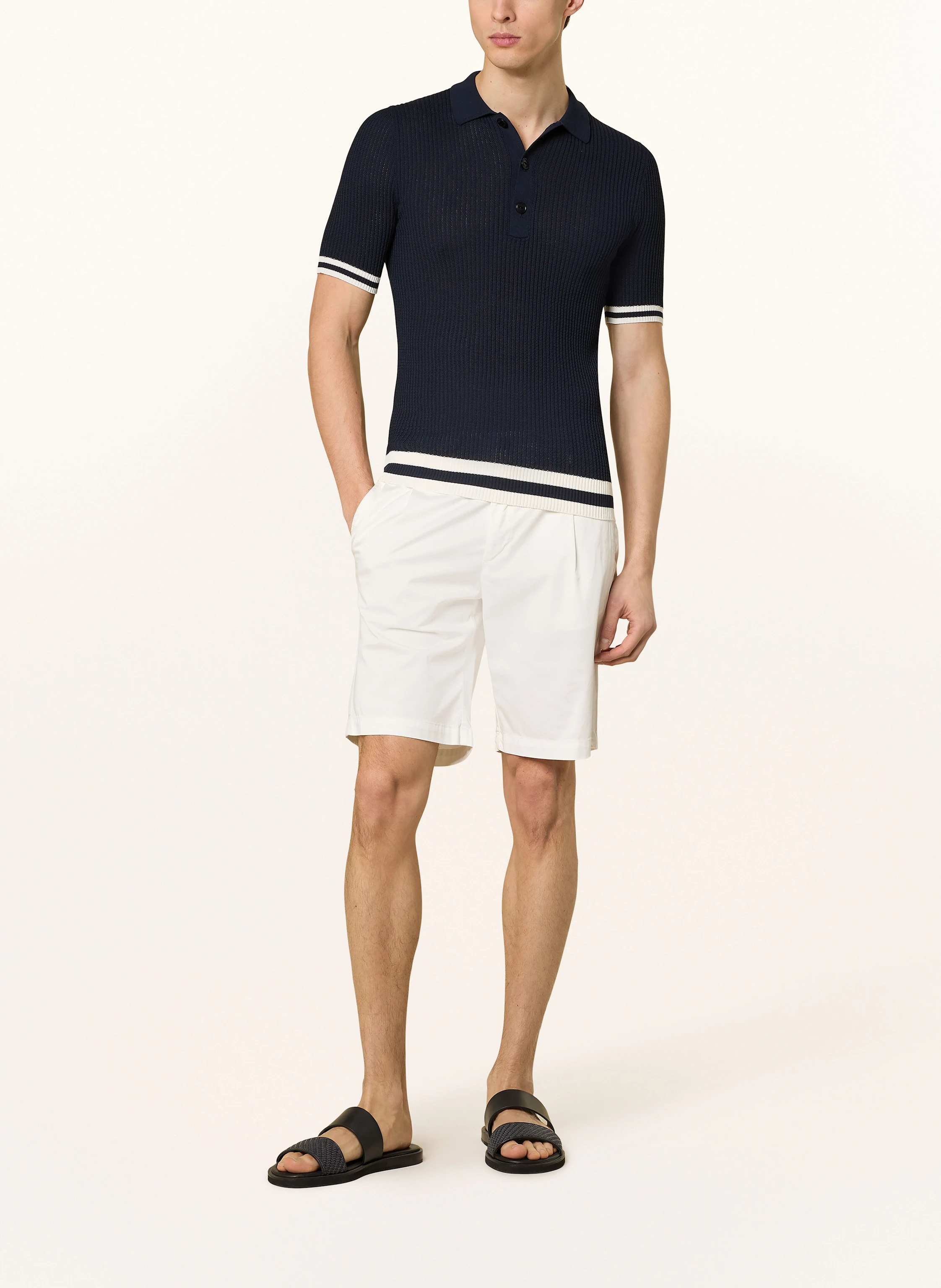 eleventy Strick-Poloshirt