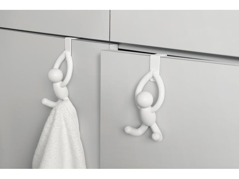 Umbra Türgarderobe Buddy 3 Haken, Weiss Haken für die Schranktüre